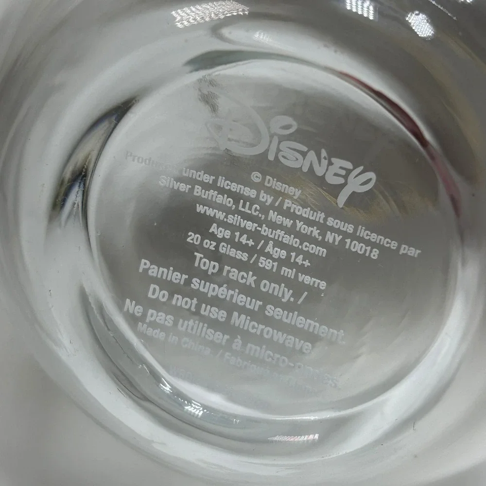 Disney Aristocats Marie Paris Tumbler Wine Glass Gold Rim Parisian‎ Patisserie